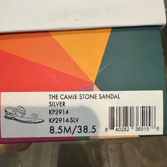 NWT Katy Perry Camie Silver Sandals Sz 8.5M Bling Slide - Picture 13 of 13